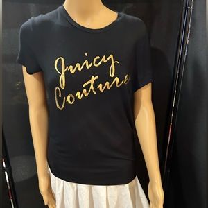 Juicy Couture black t-shirt. Sz S